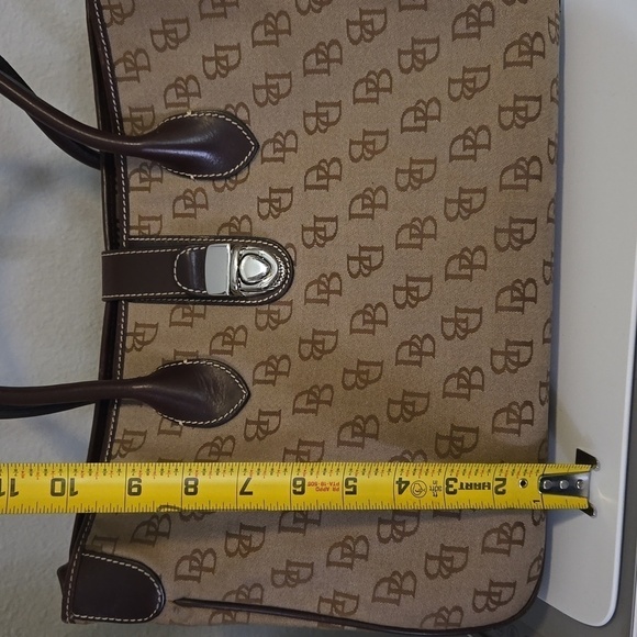 Dooney & Bourke Large Canvas Shoulder Tote Bag - Picture 16 of 17